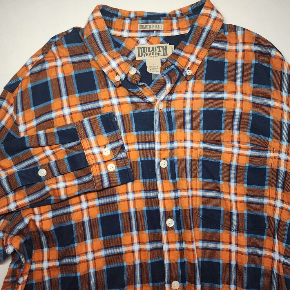 DULUTH UNTUCKED LONG SLEEVE BUTTON DOWN SIZE‎ L